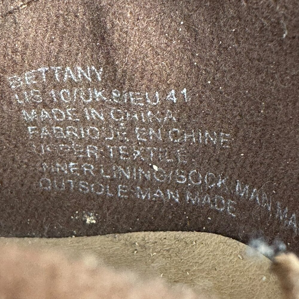 JustFab Women’s Brown Strappy Ankle Booties US 10 Block Heel Zip Back Pre-Owned - Picture 8 of 8